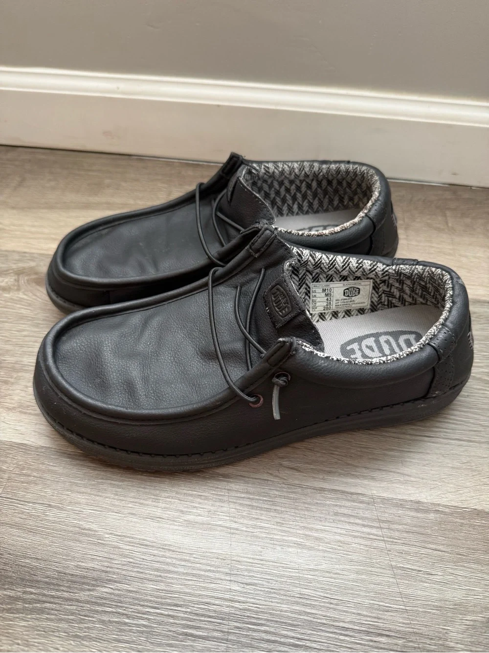 Hey Dude Black Men's Casual Slip-On Loafers